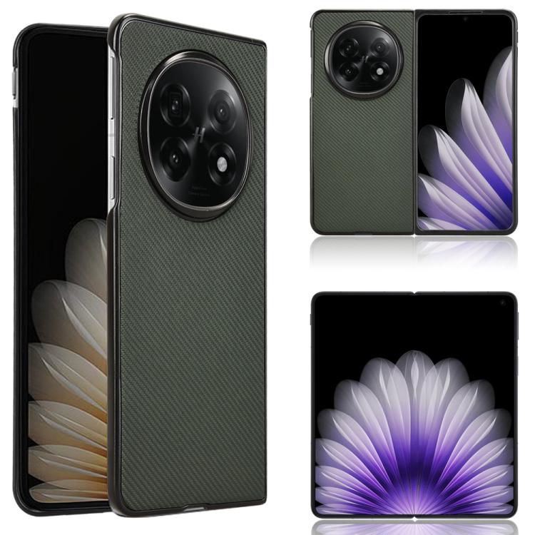 Green PU leather phone case with textured finish and large oval camera cutout.
