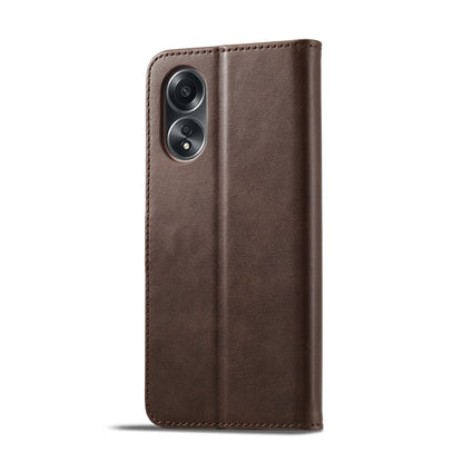 LC.IMEEKE Calf Texture Horizontal Flip Leather Case, For OPPO A58 4G / A98 5G / F23 5G, For OPPO A78 4G