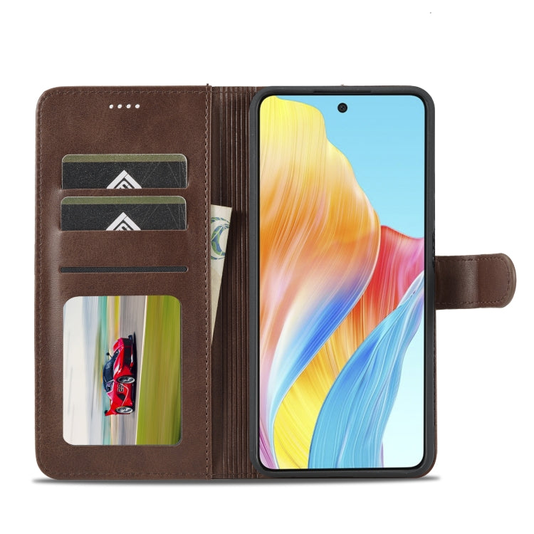 LC.IMEEKE Calf Texture Horizontal Flip Leather Case, For OPPO A58 4G / A98 5G / F23 5G, For OPPO A78 4G