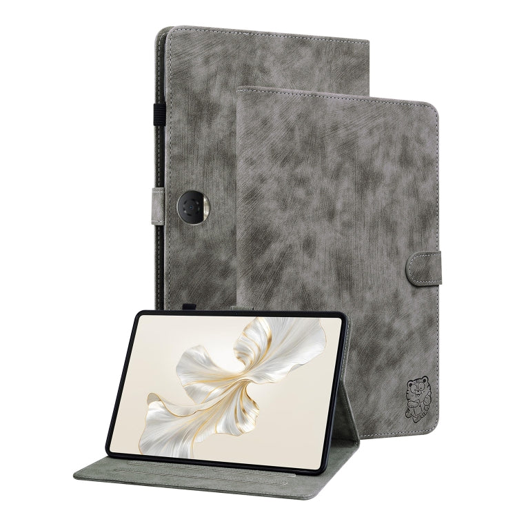 Embossed Tiger Pattern Leather Tablet Case, For Honor Pad 9 12.1, For Honor Pad X8 Pro/X9