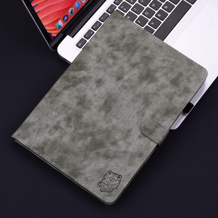 Embossed Tiger Pattern Leather Tablet Case, For Honor Pad 9 12.1, For Honor Pad X8 Pro/X9