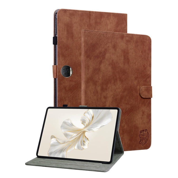 Embossed Tiger Pattern Leather Tablet Case, For Honor Pad 9 12.1, For Honor Pad X8 Pro/X9