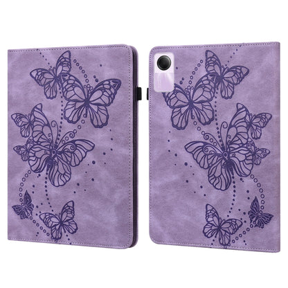 Embossed Butterfly Pattern Horizontal Flip Leather Tablet Case, For Xiaomi Redmi Pad SE