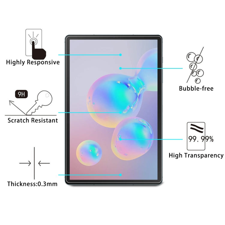 9H tempered glass screen protector on tablet, bubble-free and high transparency