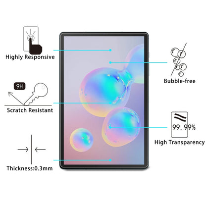 9H tempered glass screen protector on tablet, bubble-free and high transparency