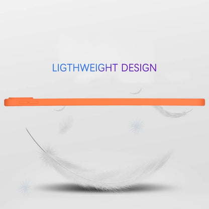 Orange lightweight TPU tablet case with long side cutout bar.