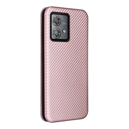 Carbon Fiber Texture Flip Leather Phone Case, For Motorola Edge 40 Neo
