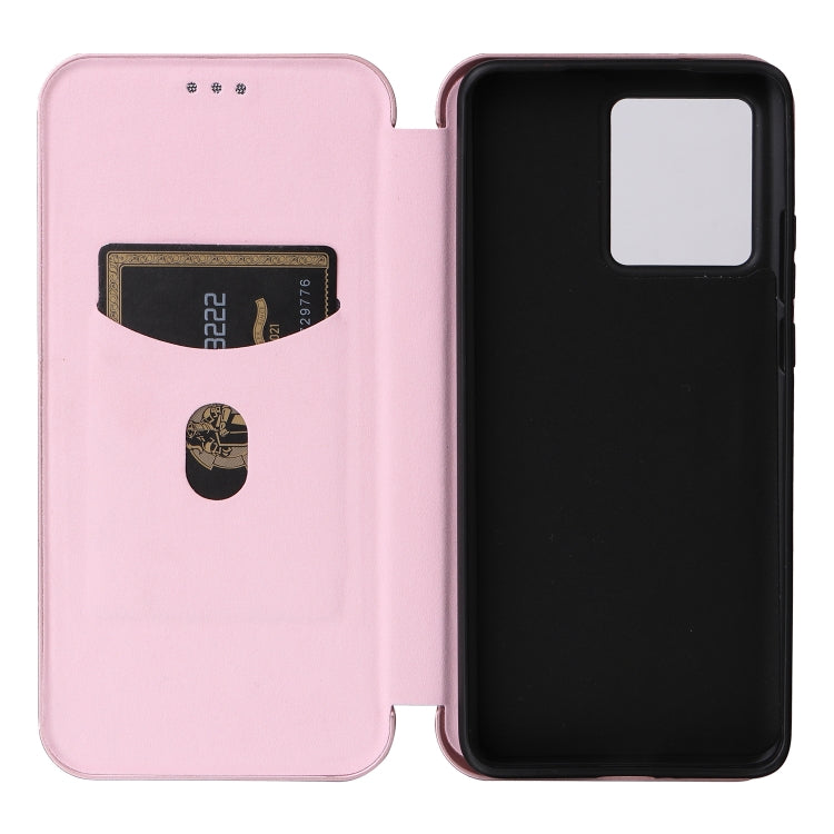 Carbon Fiber Texture Flip Leather Phone Case, For Motorola Edge 40 Neo