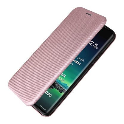 Carbon Fiber Texture Flip Leather Phone Case, For Motorola Edge 40 Neo