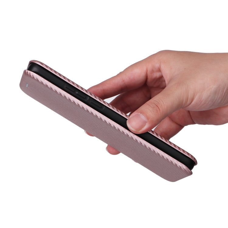 Carbon Fiber Texture Flip Leather Phone Case, For Motorola Edge 40 Neo