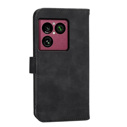 Black flip phone case with back camera cutout and side frame protection.