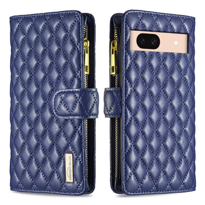 Diamond Lattice Zipper Wallet Leather Flip Phone Case, For Google Pixel 11a, For Google Pixel 11 / 11 Pro, For Google Pixel 8a