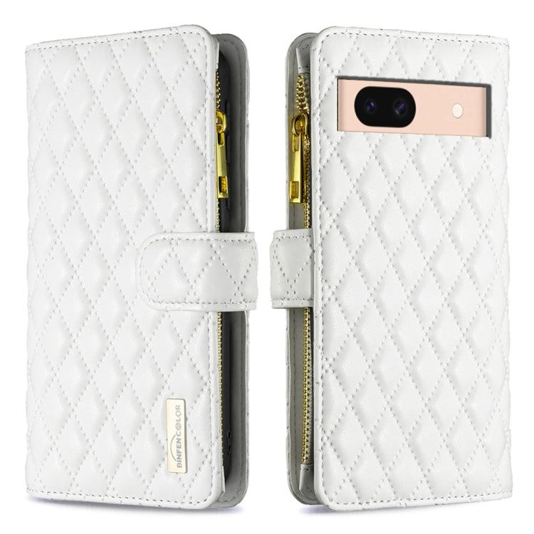 Diamond Lattice Zipper Wallet Leather Flip Phone Case, For Google Pixel 11a, For Google Pixel 11 / 11 Pro, For Google Pixel 8a
