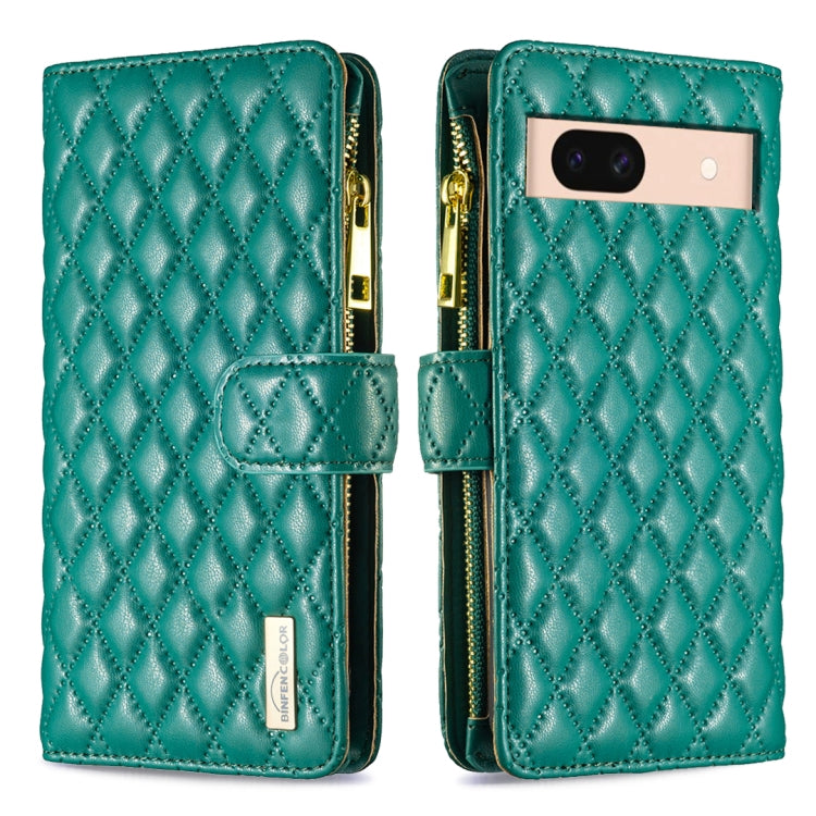 Diamond Lattice Zipper Wallet Leather Flip Phone Case, For Google Pixel 11a, For Google Pixel 11 / 11 Pro, For Google Pixel 8a