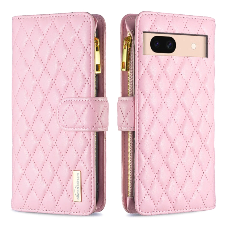 Diamond Lattice Zipper Wallet Leather Flip Phone Case, For Google Pixel 11a, For Google Pixel 11 / 11 Pro, For Google Pixel 8a
