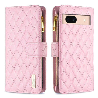Diamond Lattice Zipper Wallet Leather Flip Phone Case, For Google Pixel 11a, For Google Pixel 11 / 11 Pro, For Google Pixel 8a