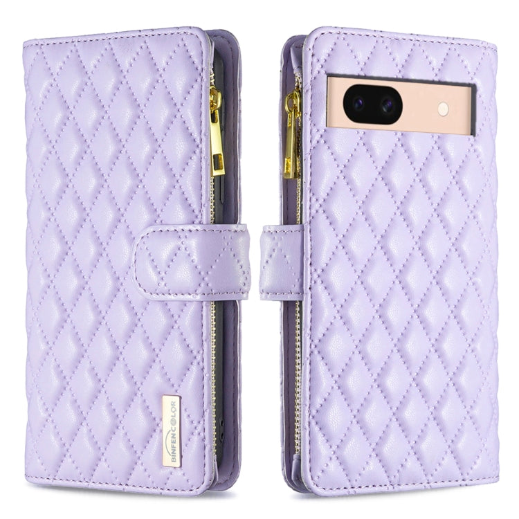 Diamond Lattice Zipper Wallet Leather Flip Phone Case, For Google Pixel 11a, For Google Pixel 11 / 11 Pro, For Google Pixel 8a