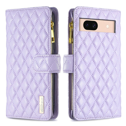 Diamond Lattice Zipper Wallet Leather Flip Phone Case, For Google Pixel 11a, For Google Pixel 11 / 11 Pro, For Google Pixel 8a