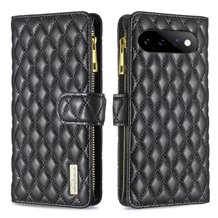 Diamond Lattice Zipper Wallet Leather Flip Phone Case, For Google Pixel 11a, For Google Pixel 11 / 11 Pro, For Google Pixel 8a