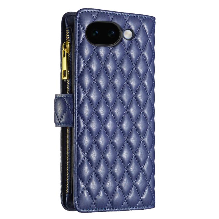 Diamond Lattice Zipper Wallet Leather Flip Phone Case, For Google Pixel 11a, For Google Pixel 11 / 11 Pro, For Google Pixel 8a