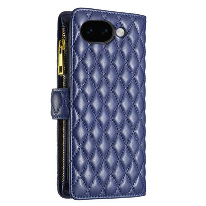 Diamond Lattice Zipper Wallet Leather Flip Phone Case, For Google Pixel 11a, For Google Pixel 11 / 11 Pro, For Google Pixel 8a