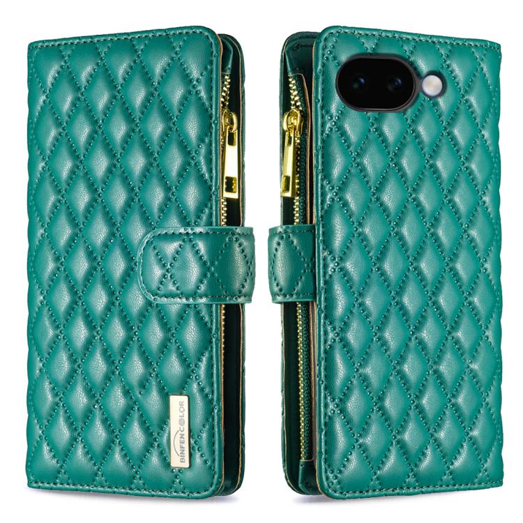Diamond Lattice Zipper Wallet Leather Flip Phone Case, For Google Pixel 11a, For Google Pixel 11 / 11 Pro, For Google Pixel 8a