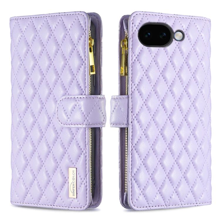 Diamond Lattice Zipper Wallet Leather Flip Phone Case, For Google Pixel 11a, For Google Pixel 11 / 11 Pro, For Google Pixel 8a