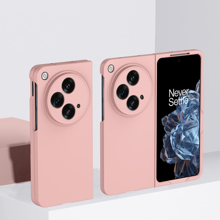 Pink PC phone case with camera openings and raised camera-ring design