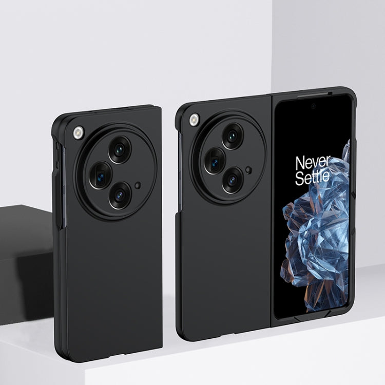 Black PC phone case with camera cutouts and protected back camera area