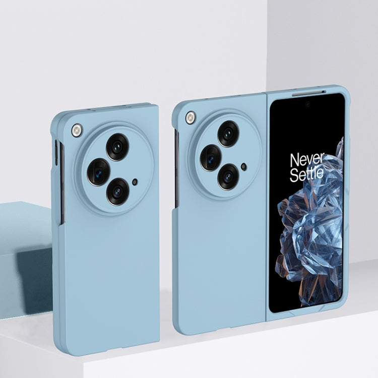 Light blue phone case with camera cutouts for OPPO Find N3 / OnePlus Open