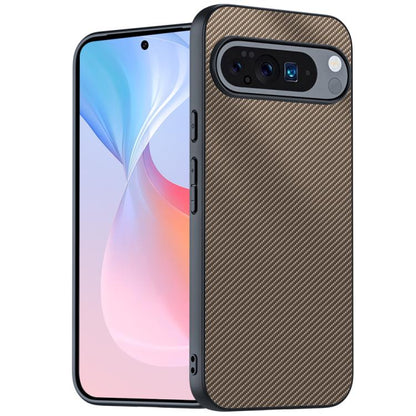 Carbon fiber texture phone case, gold, slim with camera cutouts