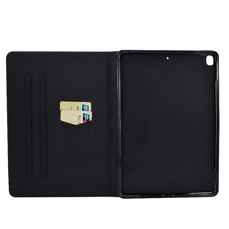 Black TPU flip tablet case interior with card slot pocket