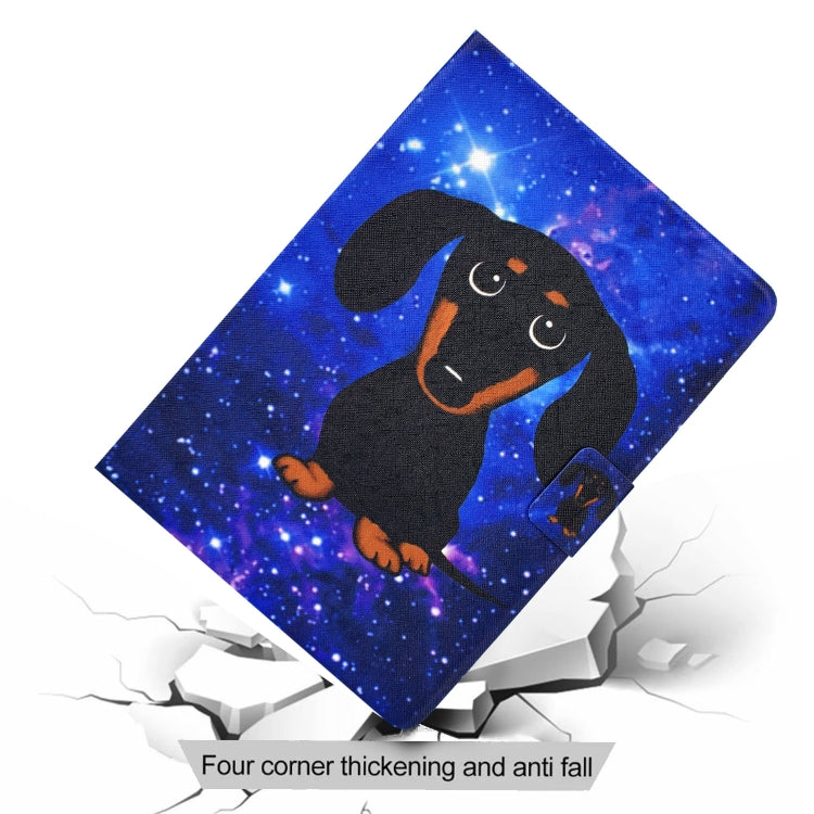 Blue dog TPU tablet case with protective corner reinforcement