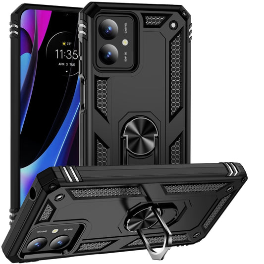 Shockproof TPU + PC Phone Case with Holder, For Motorola Moto G14, For Motorola Moto G Play 4G 2024, For Motorola Moto G Power 5G 2024