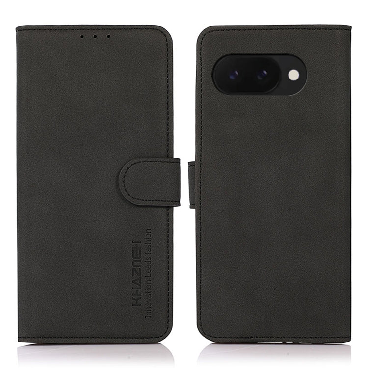 Matte leather folio phone case, dark with flip strap and triple-lens camera cutout