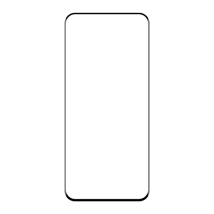 Clear tempered glass screen protector panel with rounded edges