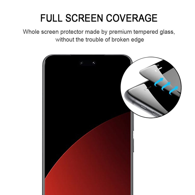 Smartphone screen protector with full-screen coverage fit detail