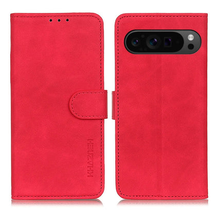 KHAZNEH Retro Texture Flip Leather Phone Case, For Google Pixel 11a, For Google Pixel 11 Pro XL, For Google Pixel 11 / 11 Pro, For Google Pixel 10a, For Google Pixel 10 Pro / 9 Pro, For Google Pixel 10 / 9, For Google Pixel 8a