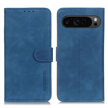 KHAZNEH Retro Texture Flip Leather Phone Case, For Google Pixel 11a, For Google Pixel 11 Pro XL, For Google Pixel 11 / 11 Pro, For Google Pixel 10a, For Google Pixel 10 Pro / 9 Pro, For Google Pixel 10 / 9, For Google Pixel 8a
