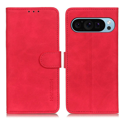 KHAZNEH Retro Texture Flip Leather Phone Case, For Google Pixel 11a, For Google Pixel 11 Pro XL, For Google Pixel 11 / 11 Pro, For Google Pixel 10a, For Google Pixel 10 Pro / 9 Pro, For Google Pixel 10 / 9, For Google Pixel 8a