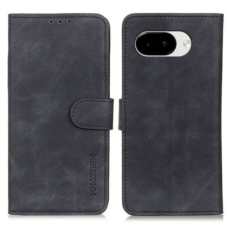 KHAZNEH Retro Texture Flip Leather Phone Case, For Google Pixel 11a, For Google Pixel 11 Pro XL, For Google Pixel 11 / 11 Pro, For Google Pixel 10a, For Google Pixel 10 Pro / 9 Pro, For Google Pixel 10 / 9, For Google Pixel 8a