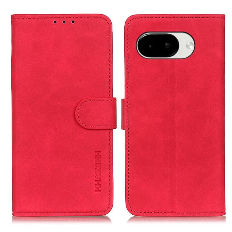 KHAZNEH Retro Texture Flip Leather Phone Case, For Google Pixel 11a, For Google Pixel 11 Pro XL, For Google Pixel 11 / 11 Pro, For Google Pixel 10a, For Google Pixel 10 Pro / 9 Pro, For Google Pixel 10 / 9, For Google Pixel 8a