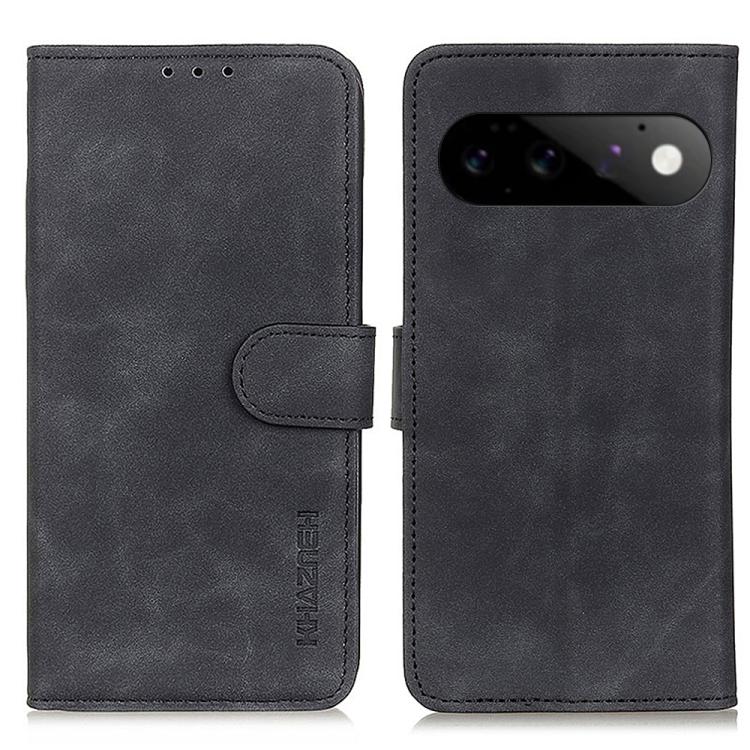 KHAZNEH Retro Texture Flip Leather Phone Case, For Google Pixel 11a, For Google Pixel 11 Pro XL, For Google Pixel 11 / 11 Pro, For Google Pixel 10a, For Google Pixel 10 Pro / 9 Pro, For Google Pixel 10 / 9, For Google Pixel 8a