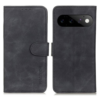 KHAZNEH Retro Texture Flip Leather Phone Case, For Google Pixel 11a, For Google Pixel 11 Pro XL, For Google Pixel 11 / 11 Pro, For Google Pixel 10a, For Google Pixel 10 Pro / 9 Pro, For Google Pixel 10 / 9, For Google Pixel 8a