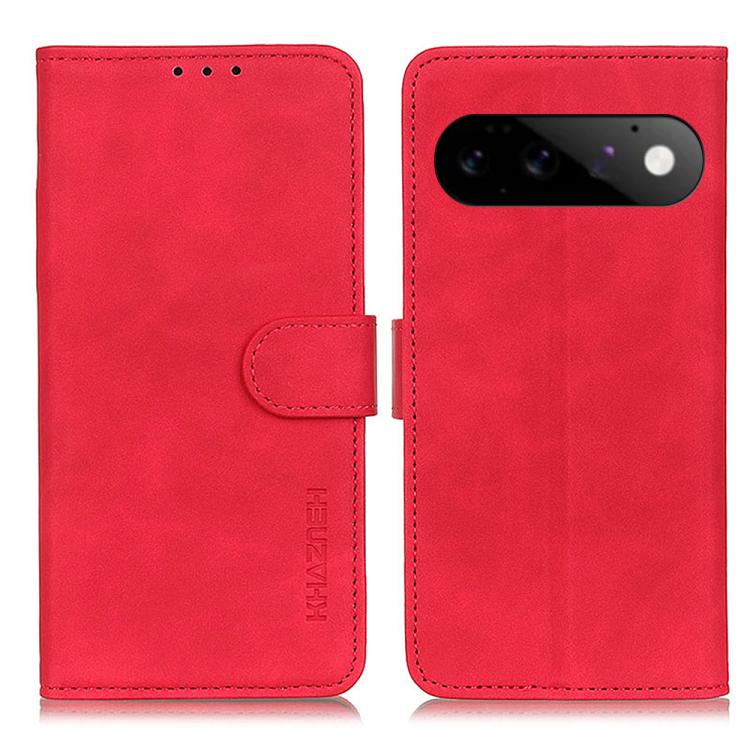 KHAZNEH Retro Texture Flip Leather Phone Case, For Google Pixel 11a, For Google Pixel 11 Pro XL, For Google Pixel 11 / 11 Pro, For Google Pixel 10a, For Google Pixel 10 Pro / 9 Pro, For Google Pixel 10 / 9, For Google Pixel 8a
