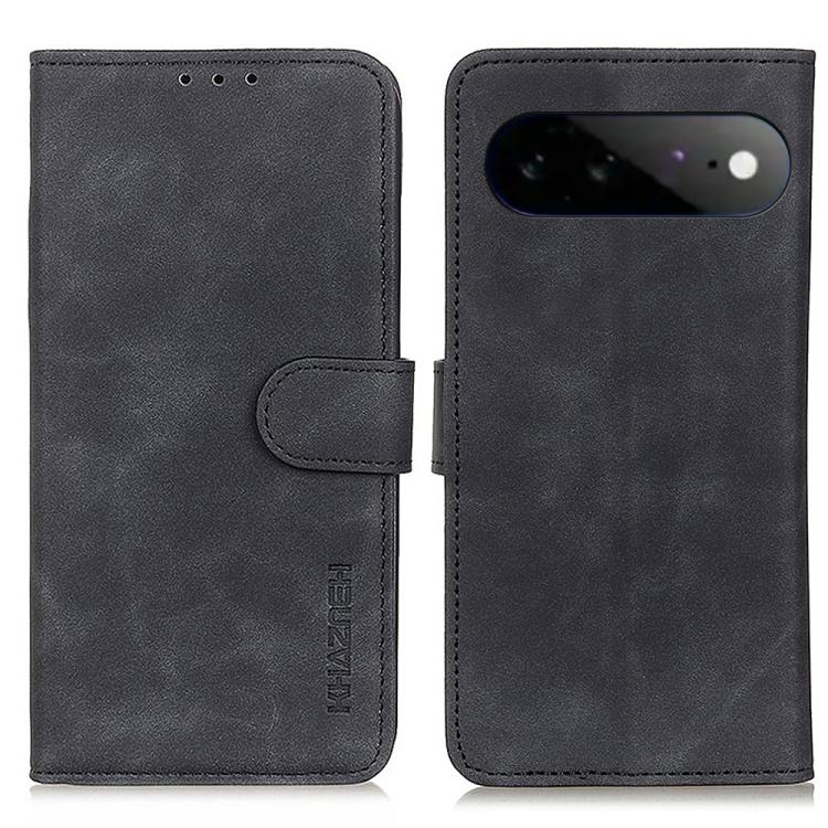 KHAZNEH Retro Texture Flip Leather Phone Case, For Google Pixel 11a, For Google Pixel 11 Pro XL, For Google Pixel 11 / 11 Pro, For Google Pixel 10a, For Google Pixel 10 Pro / 9 Pro, For Google Pixel 10 / 9, For Google Pixel 8a