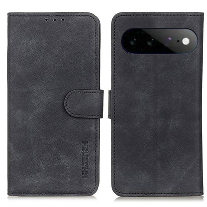 KHAZNEH Retro Texture Flip Leather Phone Case, For Google Pixel 11a, For Google Pixel 11 Pro XL, For Google Pixel 11 / 11 Pro, For Google Pixel 10a, For Google Pixel 10 Pro / 9 Pro, For Google Pixel 10 / 9, For Google Pixel 8a