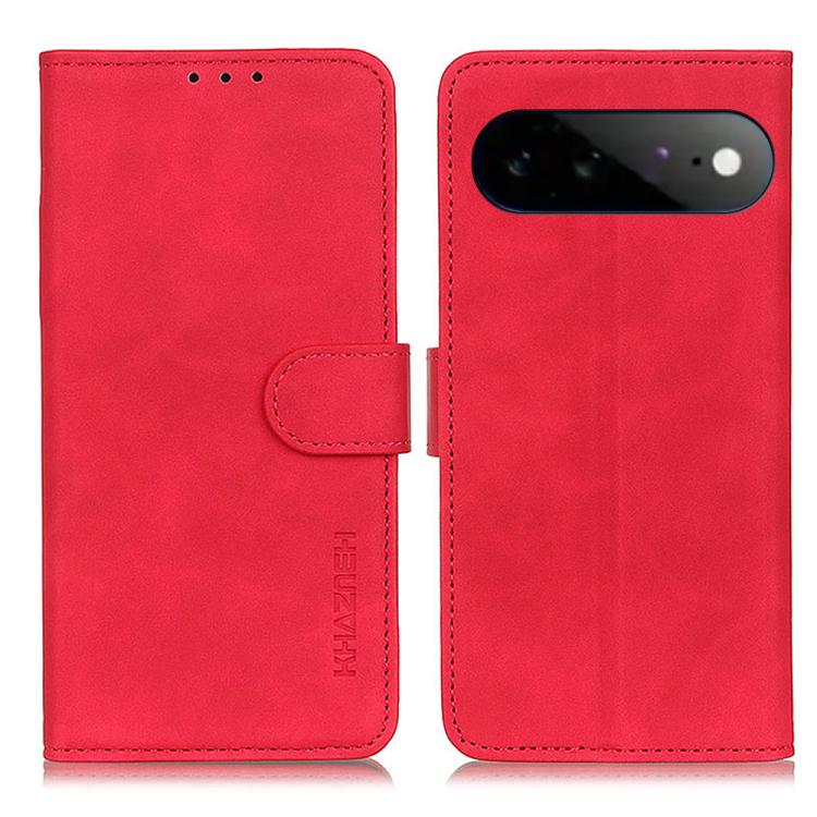 KHAZNEH Retro Texture Flip Leather Phone Case, For Google Pixel 11a, For Google Pixel 11 Pro XL, For Google Pixel 11 / 11 Pro, For Google Pixel 10a, For Google Pixel 10 Pro / 9 Pro, For Google Pixel 10 / 9, For Google Pixel 8a