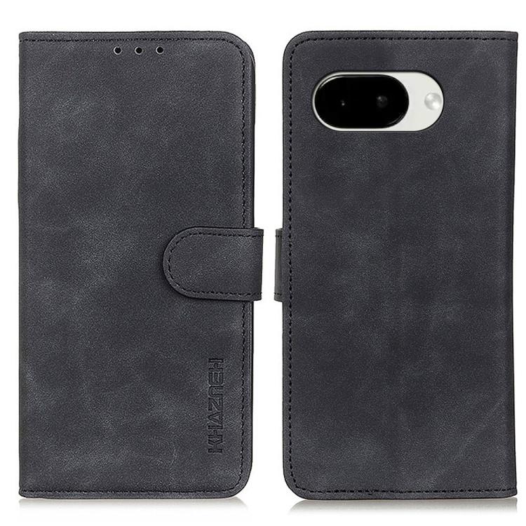 KHAZNEH Retro Texture Flip Leather Phone Case, For Google Pixel 11a, For Google Pixel 11 Pro XL, For Google Pixel 11 / 11 Pro, For Google Pixel 10a, For Google Pixel 10 Pro / 9 Pro, For Google Pixel 10 / 9, For Google Pixel 8a