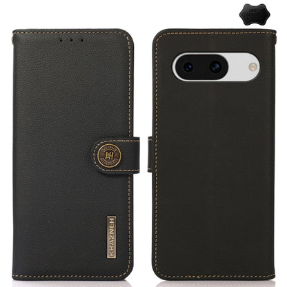 KHAZNEH Custer Genuine Leather RFID Phone Case, For Google Pixel 11 Pro XL, For Google Pixel 11, For Google Pixel 11 Pro, For Google Pixel 10a, For Google Pixel 9a, For Google Pixel 9 Pro, For Google Pixel 9, For Google Pixel 8a